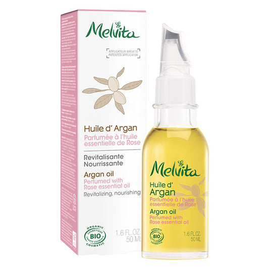 [メルヴィータ] アルガンオイル（ローズの香り付き）50ml 日本未発売品 [MELVITA] HUILE D'ARGAN PARFUMEE A LA ROSE