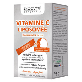 【ビオシット】ビタミン Ｃ リポソメ（疲労回復,疲労を軽減）10本 【BIOCYTE】VITAMINE C LIPOSOMEE 10 sticks