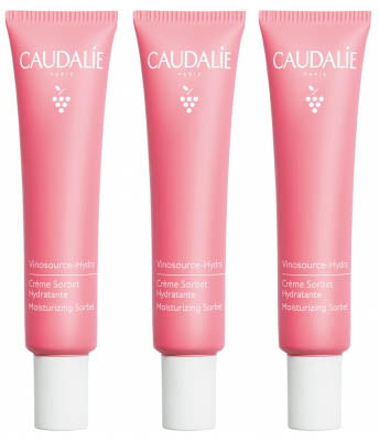 [コーダリー]ヴィノソース　モイスチャライジング　ソルベ　クリーム 40ml　3個セット [CAUDALIE] VINOSOURCE CREME SORBET HYDRATANTE