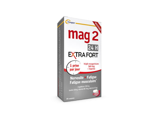 Mag 2 24H エクストラストロング 45錠 MAG 2 24H EXTRA FORT 45comprimes