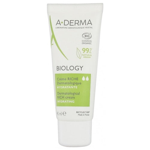 [アデルマ] ビオロジー ハイドレイティング　リッチクリーム40ml [A-DERMA]BIOLOGY CREME RICHE DERMATOLOGIQUE HYDRATANTE