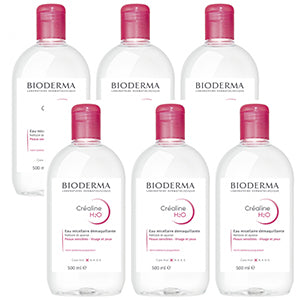 [ビオデルマ] サンシビオエイチツーオー 500ml　6本セット [BIODERMA]CREALINE H2O