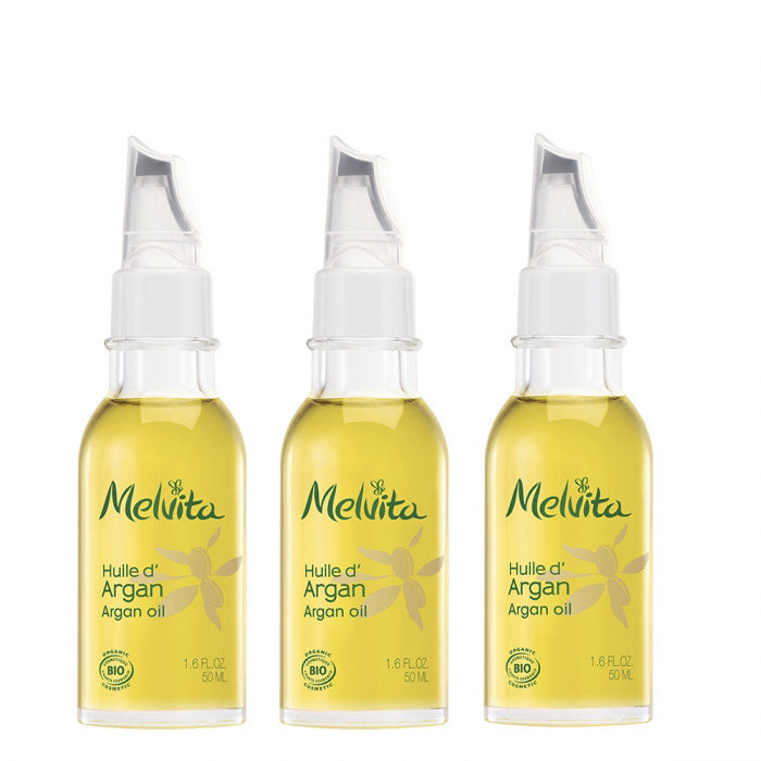 [メルヴィータ]ビオオイル アルガンオイル 50ml　3本セット [MELVITA]HUILE D'ARGAN