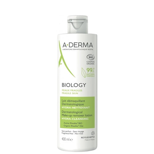 [アデルマ] ビオロジーヒドラクレンジングローション400ml[A-DERMA]BIOLOGY LAIT DEMAQUILLANT DERMATOLOGIQUE HYDRA-NETTOYANTE