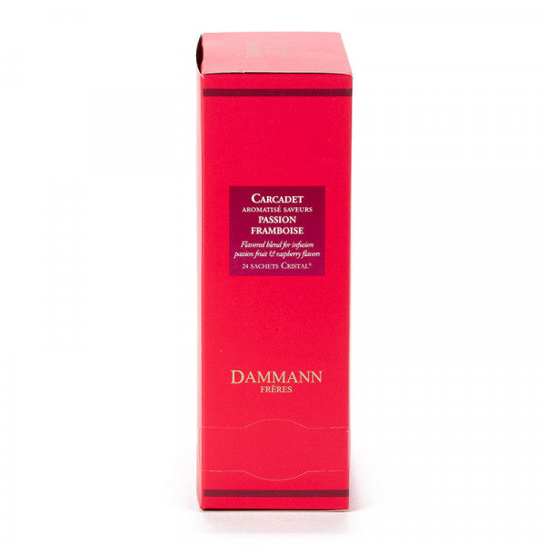 【ダマン フレール】カルカデ　パッションフランボアーズ　24のクリスタルティーバッグ入り【DAMMANN FRERES】CARCADET PASSION FRAMBOISE 24 CRYSTAL SACHES