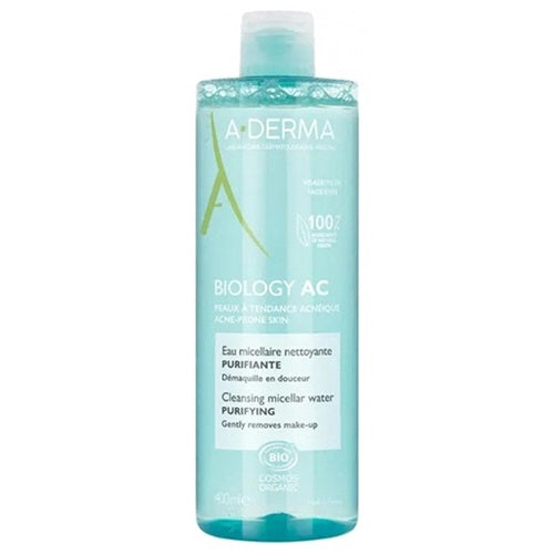 [アデルマ] ビオロジー AC クレンジングウォーター400ml [A-DERMA]BIOLOGY AC EAU MICELLAIRE NETTOYANTE PURIFIANTE