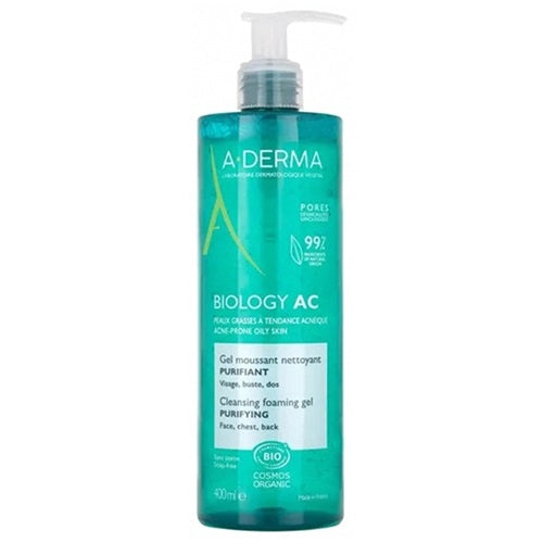 [アデルマ] ビオロジー AC フォーミングジェル400ml [A-DERMA]BIOLOGY AC GEL MOUSSANT NETTOYANT PURIFIANT