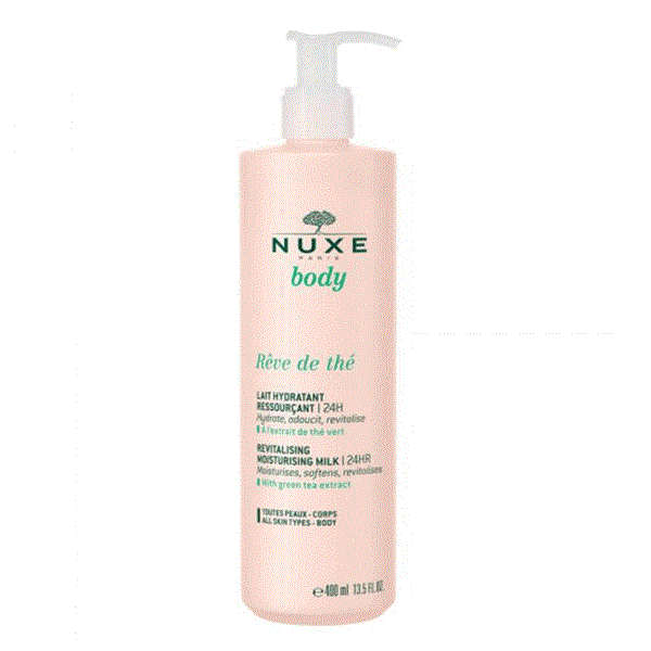 [ ニュクス] ボディ・レーブ・ド・テ ハイドレーティング ローション 24時間 400ml  [ NUXE] BODY REVE DE THE LAIT HYDRATANT 24H 400ml