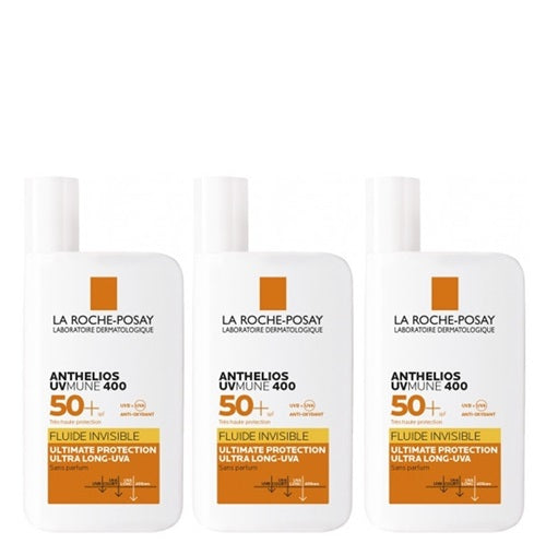 [ラロッシュポゼ] アンテリオス UVmune 400 フルイド インビジブル SPF50 50ml 香料無し 3本セット[LA ROCHE POSAY] ANTHELIOS UVMUNE 400 FLUIDE INVISIBLE