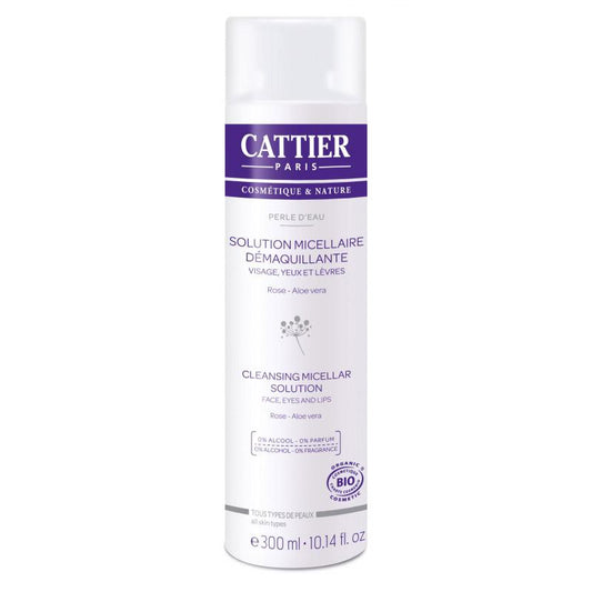 [カティエ]クレンジング ローション 300ml [CATTIER] PERLE D'EAU SOLUTION MICELLAIRE DEMAQUILLANTE 300ml