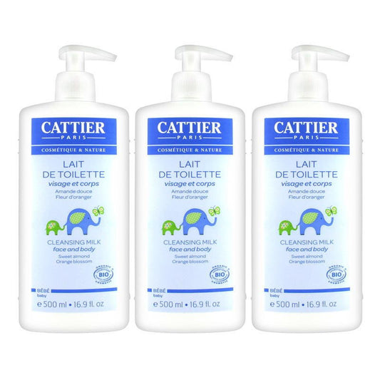 [カティエ]- ベベ クレンジングミルク お得サイズ 500ml 3本セット [CATTIER] BEBE LAIT DE TOILETTE 500ml 3pc