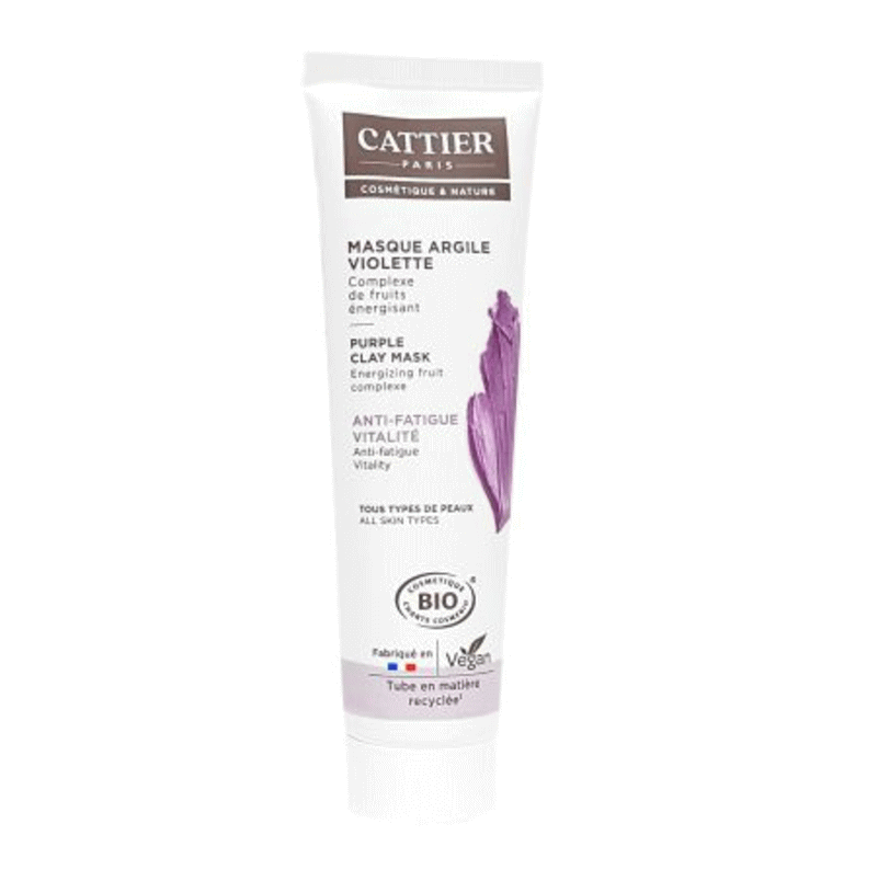 【カティエ】カティエバイオレットクレイピール 100ml 【CATTIER】MASQUE QRGILE VIOLETTE 100ml