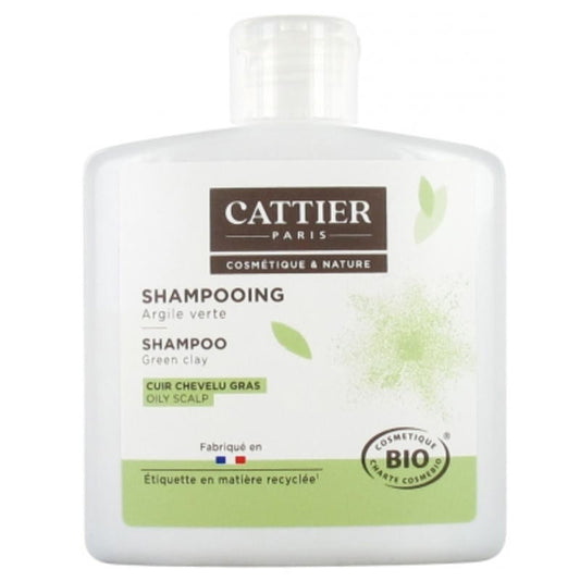 [カティエ] グリーンクレイシャンプー オイリーヘア用250ml [CATTIER] SHAMPOOING CHEVEUX GRAS - ARGILE VERTE 250ml