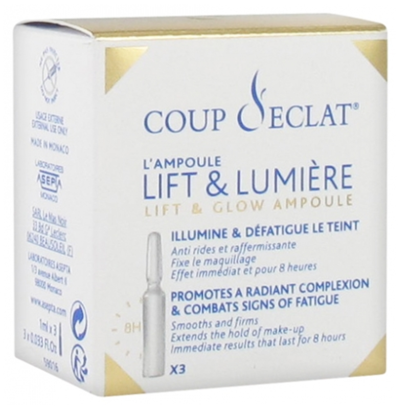 [クップ・ド・エクラ] ビュティー　リフティング　アンプル　1ｍｌ　x3アンプル -[COUP D'ECLAT] AMPOULE LIFT ET LUMIERE 1ML x3 AMPOULE