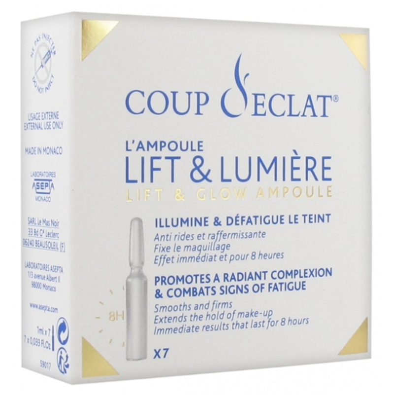 [クップ・ド・エクラ] ビュティー　リフティング　アンプル　1ml x 7 アンプル -[COUP D'ECLAT] AMPOULE LIFT ET LUMIERE 1ml x 7 AMPOULE