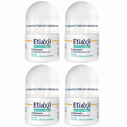 [エティアキシル]デトランスピラン　敏感肌用 15ml 4個セット [ETIAXIL]DETRANSPIRANT PEAUX SENSIBLE 15ml 4pc