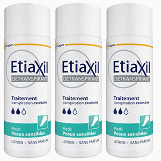 [エティアキシル]トリートメント　デトランスピラン　ローション　足用　敏感肌用 100ml 3個セット [ETIAXIL]TRAITEMENT DETRANSPIRANT LOTION PIEDS PEUX SENSIBLES 3pc