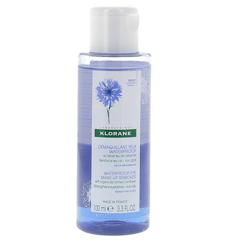 商品管理 [クロラーヌ] アイメイクアップリムーバー 100ml [KLORANE] DEMAQUILLANT YEUX AU BLEUET　100ml