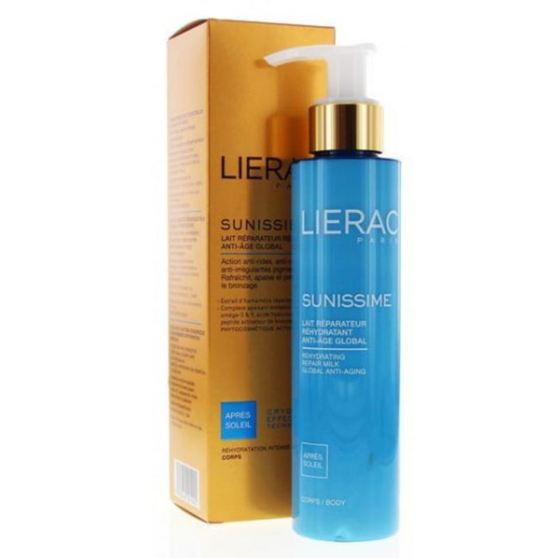 [リーラック] スニーシム　アフターサンミルク　フェイス/ボディー 150ｍl -[LIERAC] SUNISSIME LAIT REPARATEUR REHYDRATANT ANTI-AGE GLOBAL 150ml