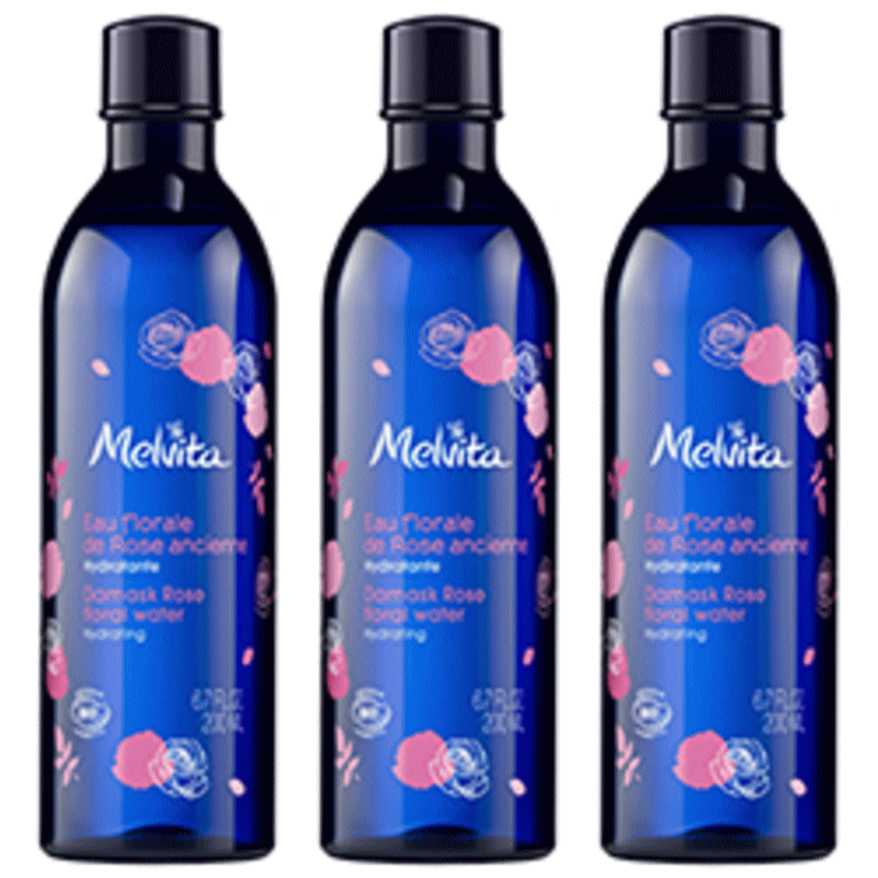 [メルヴィータ]フラワーウォーター リセットミスト ローズ　200ml 3本セット [MELVITA] EAU FLORALE DE ROSE 200ml 3pc 全ての肌