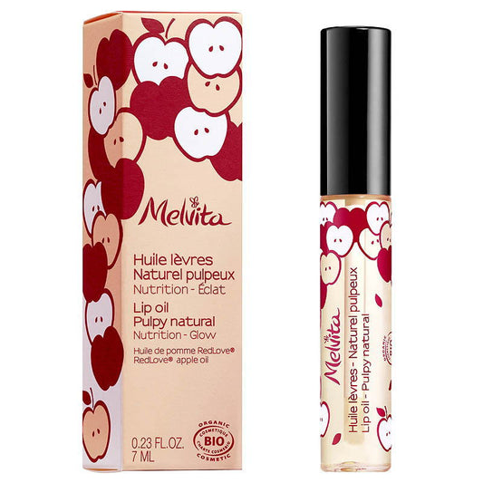 [メルヴィータ] リップオイル-ナチュラル　7ml -[MELVITA] HUILE LEVRES NATUREL PULPEUX NUTRITION-CLAT 7ml