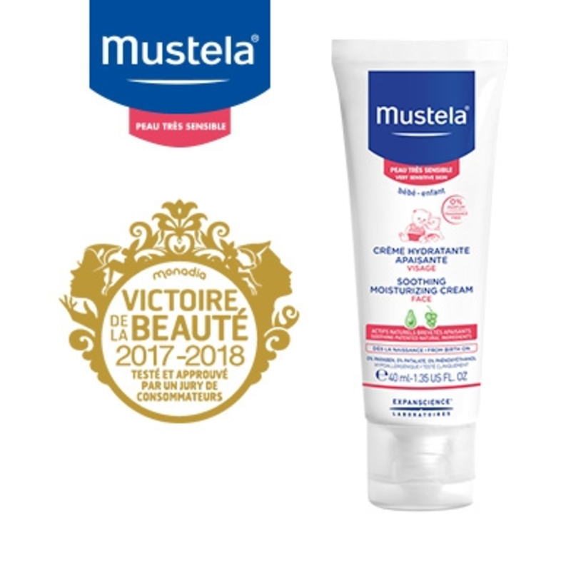 [ムステラ] スージングモイスチャライジングフェイスクリーム（超敏感肌用）40ml -[MUSTELA] CREME HYDRATANTE APAISANTE 40ml