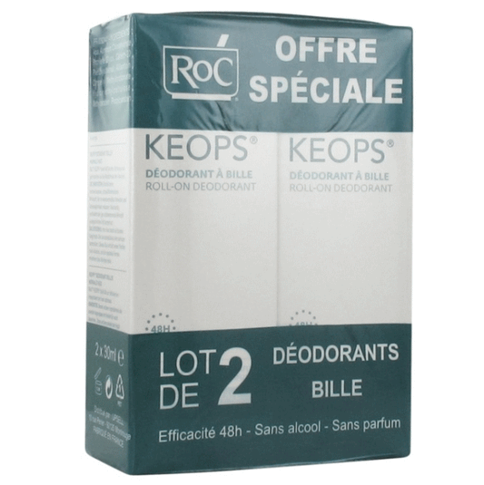 [ロック]ケオプス デオドラント ロールオンタイプ 30ml 敏感肌用 2個セット [ROC] KEOPS SOIN PEAU FRAGILE ROLL-ON BILLES30ml