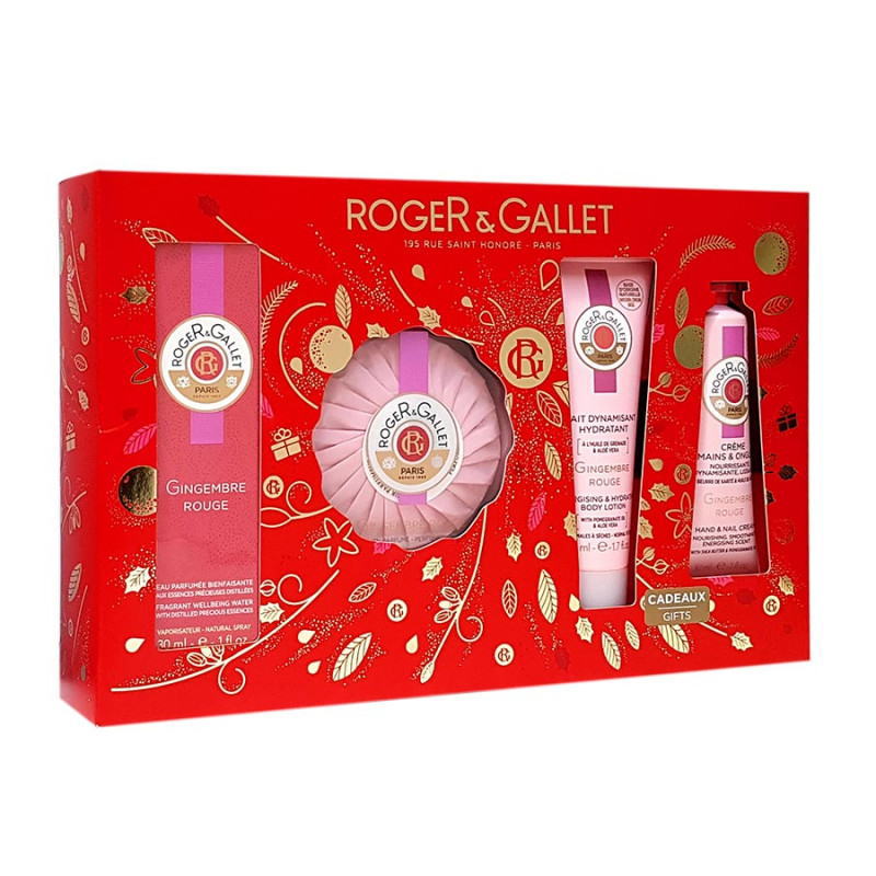 [ロジェ・ガレ] ジンジャー ルージュ パフューム セレモニー 30mlクリスマスコフレ　季節限定販売品 [ROGER & GALLET] Christmas coffrets 4pc