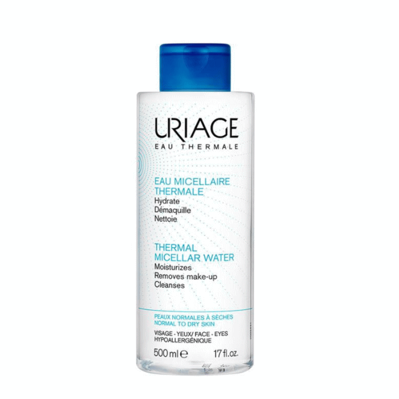 [ユリアージュ] サーマル クレンジングウォーター　ノーマル肌・乾燥肌　500ml [URIAGE] EAU MICELLAIRE THERMALE HYDRATANTE DEMAQUILLE NETTOIE 250ml PEAUX NORMAL & SECHES 500ml