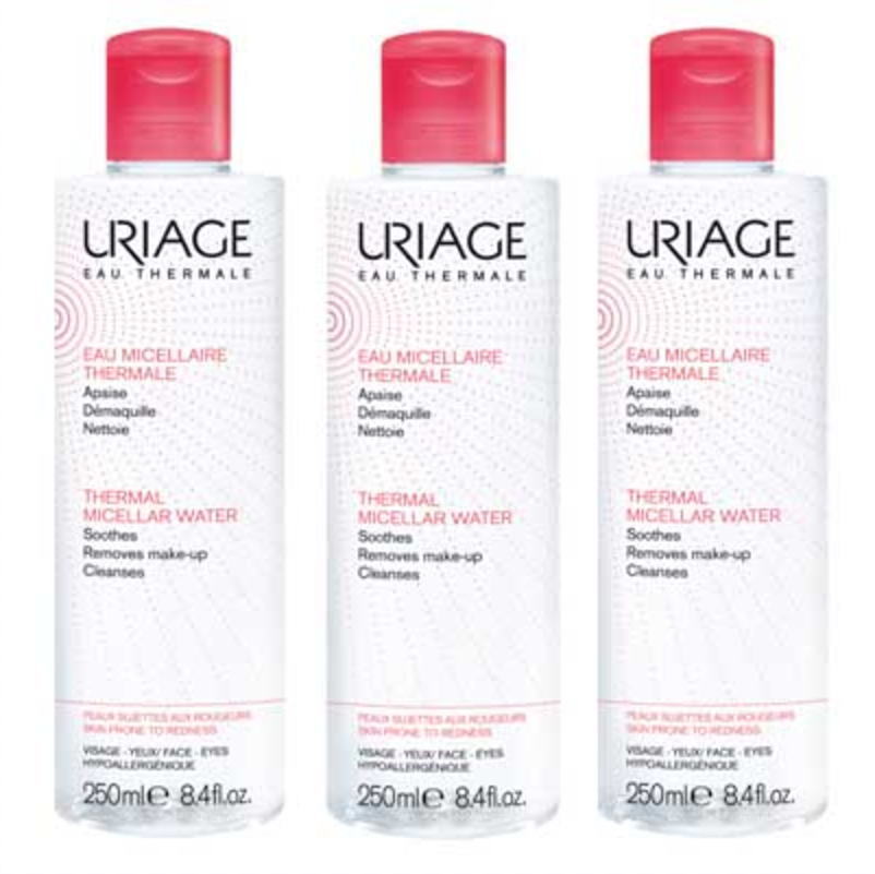 [ユリアージュ] サーマル クレンジングウォーター 無香料タイプ 敏感肌・赤み肌 250ml 3本セット [URIAGE] EAU MICELLAIRE THERMALE HYDRATANTE DEMAQUILLE NETTOIE 250ml PEAUX SENSIBLE ROUGEURS 3pc