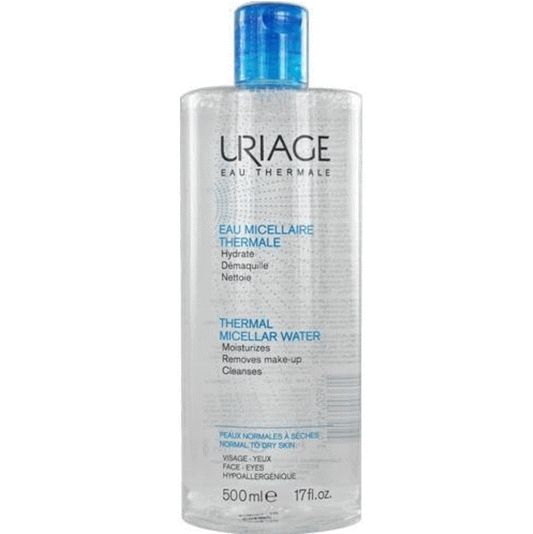 [ユリアージュ] サーマル クレンジングウォーター　普通肌、乾燥肌　500ml [URIAGE] EAU MICELLAIRE THERMALE HYDRATANTE DEMAQUILLE NETTOIE 500ml