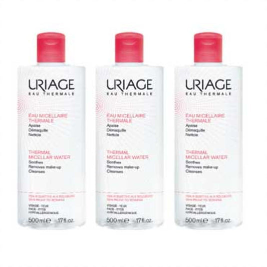 [ユリアージュ] サーマル クレンジングウォーター 敏感肌・赤み肌 500ml 3本セット [URIAGE] EAU MICELLAIRE THERMALE HYDRATANTE DEMAQUILLE NETTOIE 500ml 3pcＳPEAUX SENSIBLE ROUGEURS