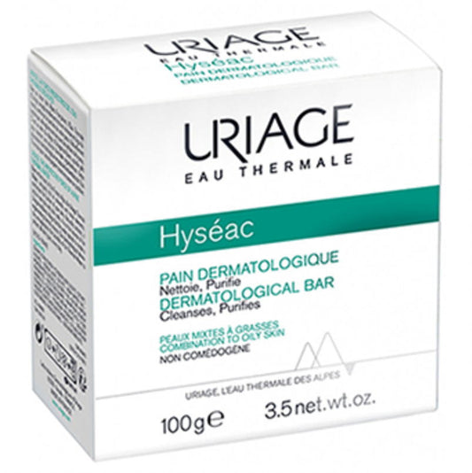 [ユリアージュ] イセアーク デルマトロジック ソープ(皮膚科用) 100g -[URIAGE ] HYSEAC PAIN DERMATOLOGIQUE 100g