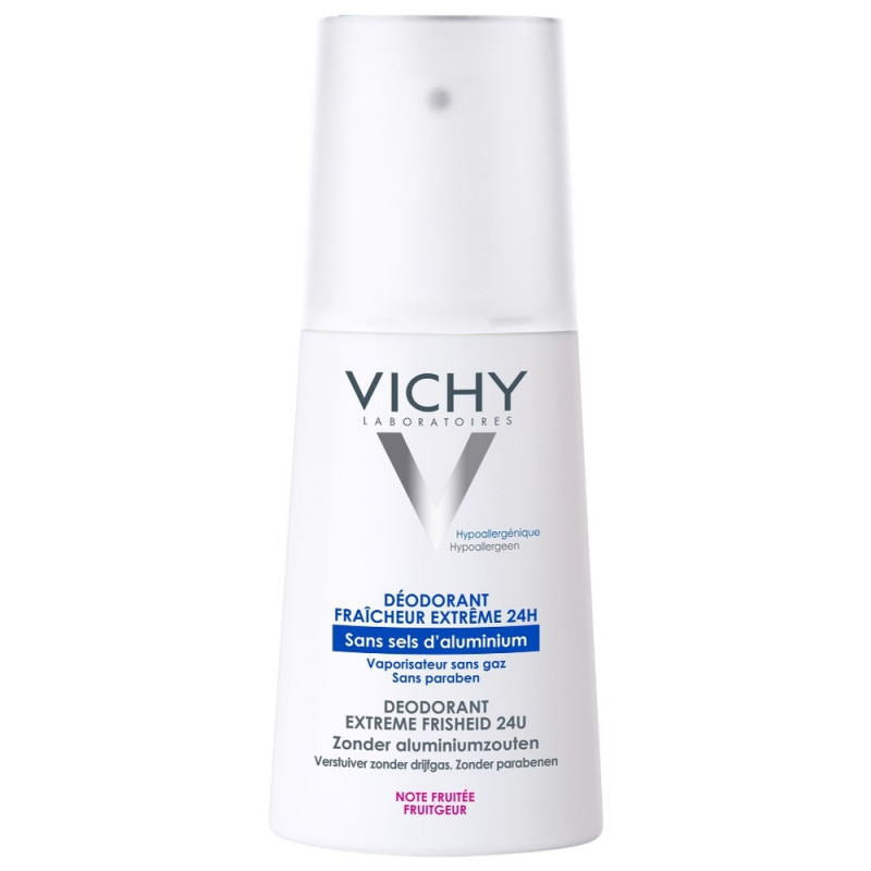 ［ヴィッシー] フレッシュデオ ドラントスプレー 100ml -[VICHY]DEODORANT ULTRA FRAIS 24H PARFUM FRUITE SPRAY 100ml