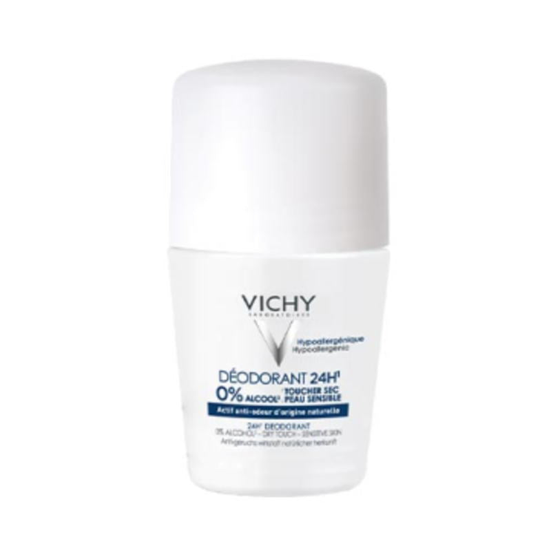 [ヴィシー] 24 時間ドライタッチ デオドラント ロールオン 女性用 敏感肌用 50ml -[VICHY] DEODRANT 24H TOUCHER SEC ROLL-ON 50ml INIUM ROLL-ON