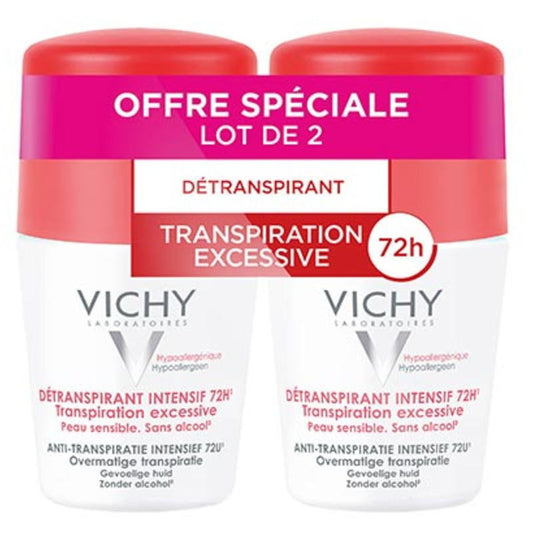 [ヴィッシー] 72H 超発汗過多用 デトランスピラン インテンシブ 50ml 2個セット -[VICHY]DETRANSPIRANT INTENSIVE 72H 50ml 2pc