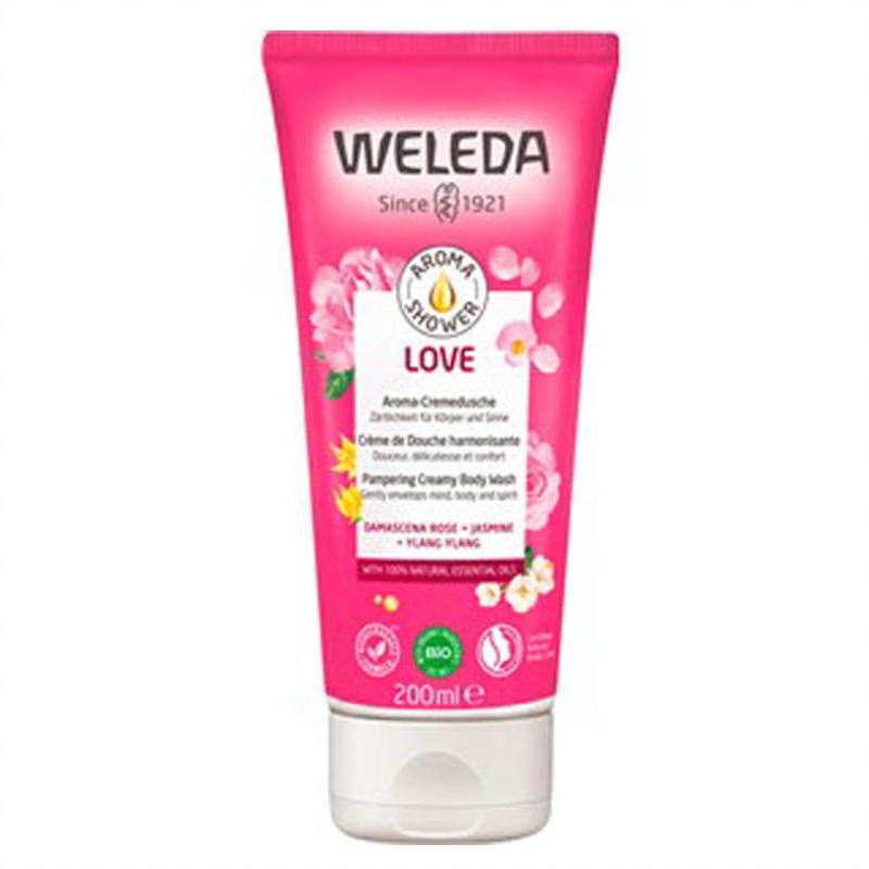 [ヴェレダ] アロマシャワーシャワージェル ラブ 200ml [WELEDA] AROMA SHOWER CREME DE DOUCHE HARMONISANTE LOVE 200ml