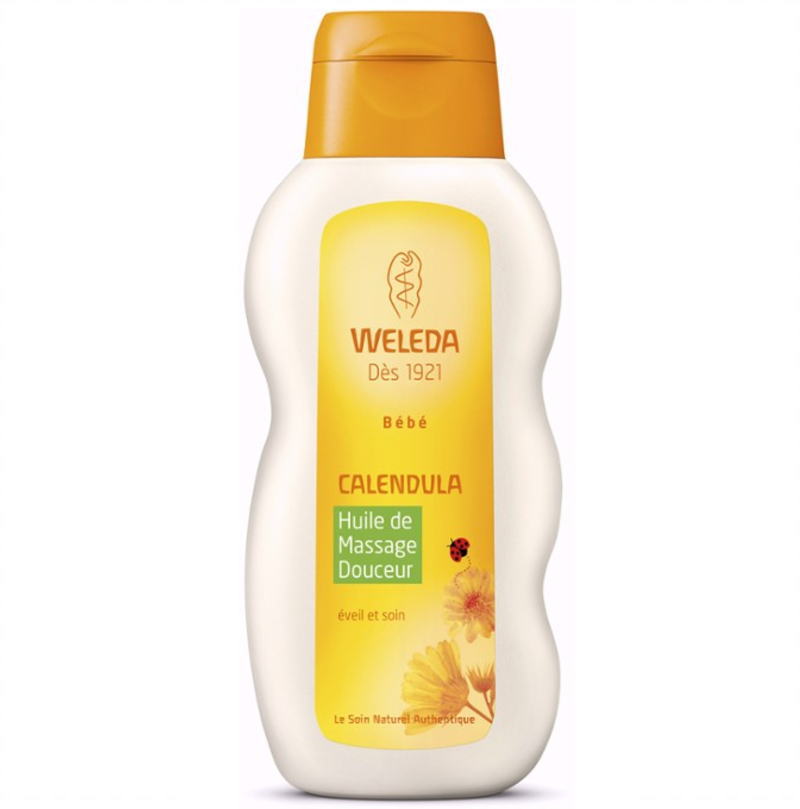 [ヴェレダ] カレンドラ　ベビーオイル 200ml -[WELEDA] BEBE　HUILE DE MASSAGE DOUCEUR-AU CALENDULA 200ml