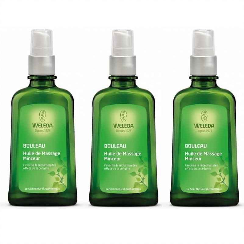 [ヴェレダ] ホワイトバーチ ボディシェイプ オイル100ml 3本セット [WELEDA] HUILE DE MASSAGE MINCEUR BOULEAU100ml 3pc